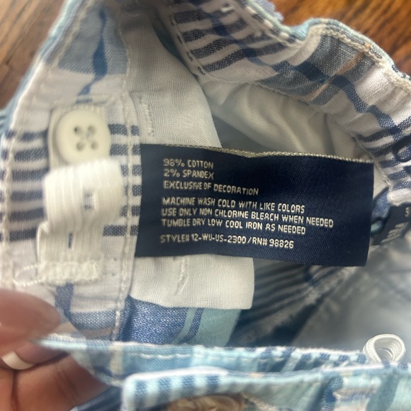 U.S. Polo Assn. Boys Blue Plaid Hartford Shorts Size 5 - Picture 5 of 5